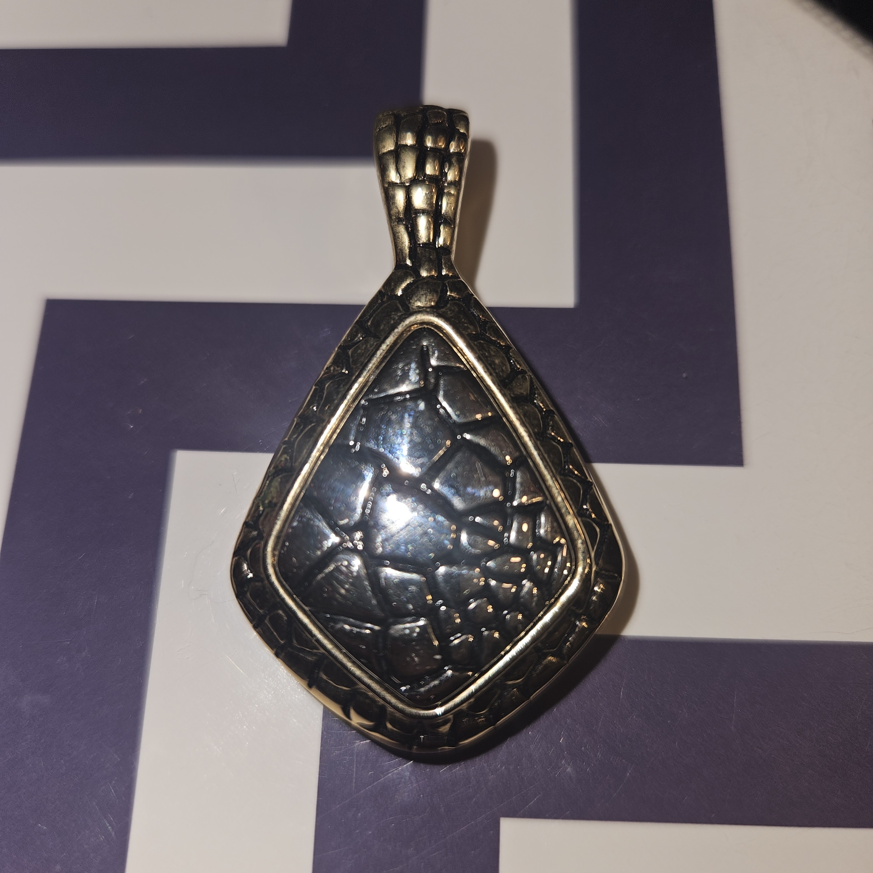 Premier Designs Gold And Black Pendant Necklace